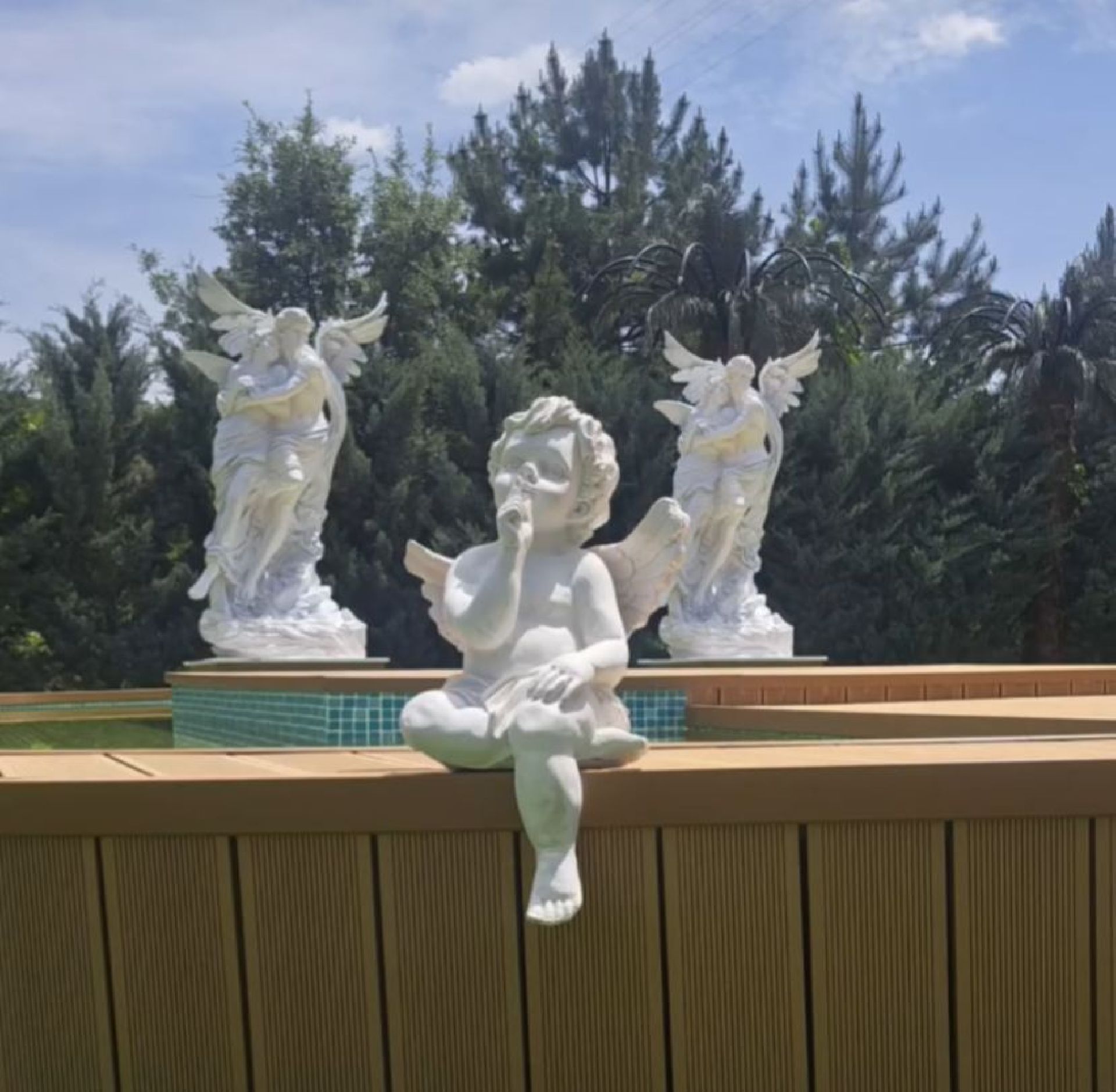 Mini Melek Heykeli - Zarif ve Sevimli Dekorasyon